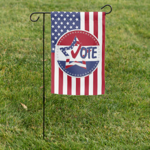 2024 USA Flag Star Vote Check Mark