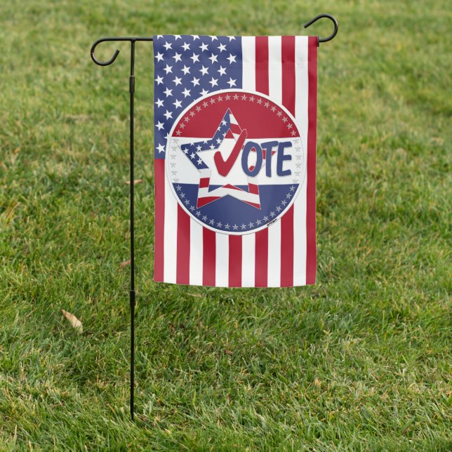 2024 USA Flag Star Vote Check Mark (In SItu)