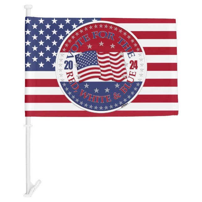 2024 USA Flag Vote for the Red White and Blue (Front)