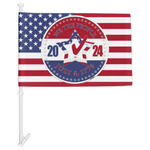 2024 USA Flag We The People Star Check Mark