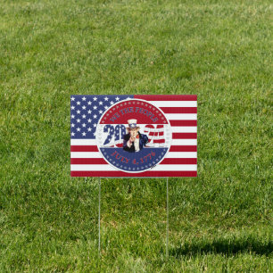 2024 USA Flag We The People Uncle Sam Sign