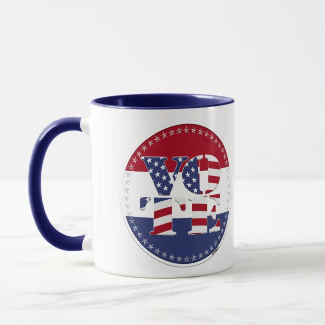 2024 V O T E USA Flag Mug (Left)