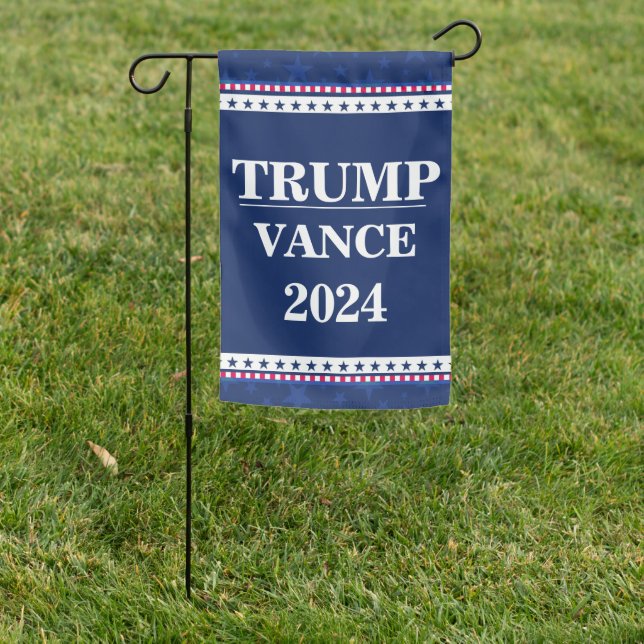 2024 Vance Trump Garden Flag (In SItu)