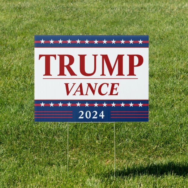 2024 Vance Trump Sign (Insitu)