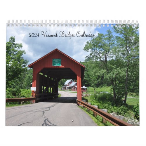 2024 Vermont Bridges Calendar