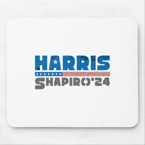 2024 Vintage Us Flag 80s Kamala Harris  Mouse Pad