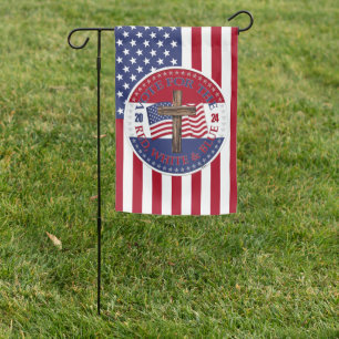 2024 Vote For The Red, White and Blue Cross Flag