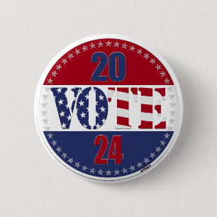 2024 VOTE USA Flag Button