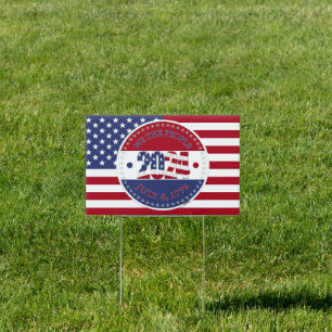 2024 We The People USA Flag Sign