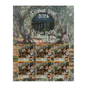 2024 Wedding Party Anniversary Holiday Cocktail Acrylic Print