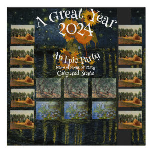 2024 Wedding Party Anniversary Holiday Cocktail Poster