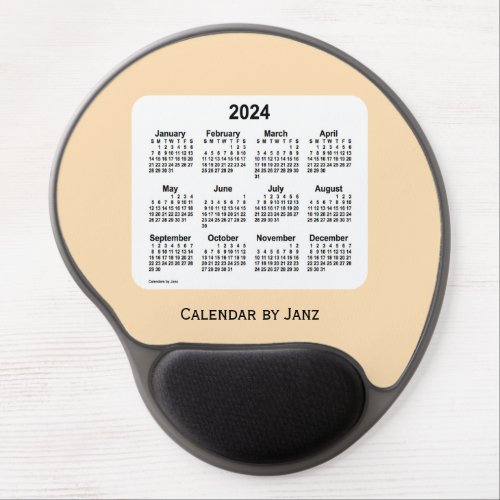 2024 Wheat Calendar by Janz Gel Mousepad