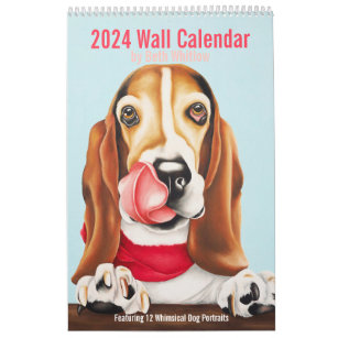 2024 Whimsical Dog Calendar - Large