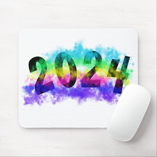 2024 White Colors of the Rainbow by Janz Mouse Pad