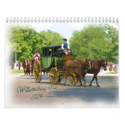 2024 Williamsburg Oils Calendar