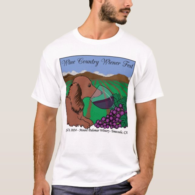 2024 Wine Country Wener Fest T-shirt on white (Front)
