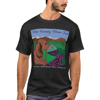 2024 Wine Country Wiener Fest T-shirt on black