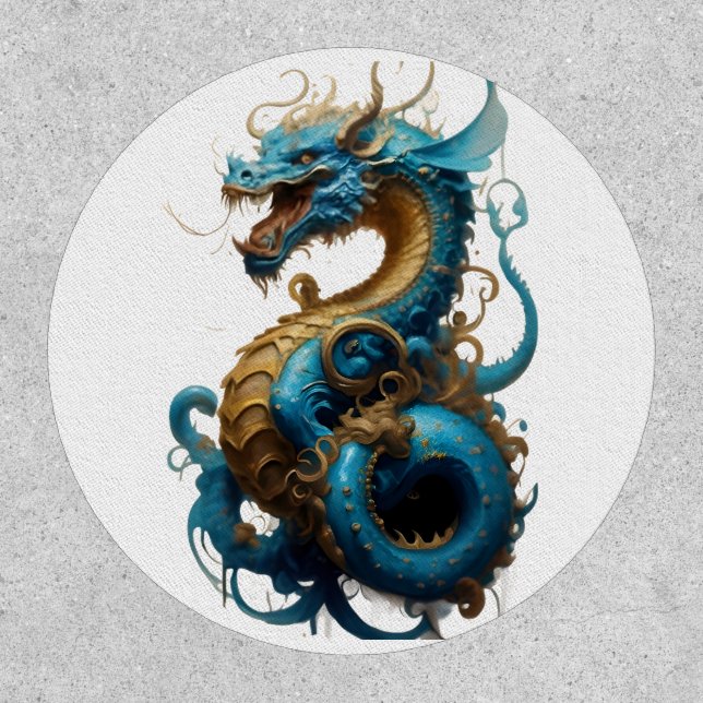 2024 Year of Blue Dragon Patch (Front)