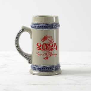 2024 Year of the Dragon Chinese New Year Beer Stein