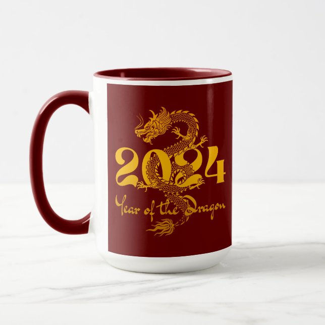 2024 Year of the Dragon Chinese New Year Mug (Left)