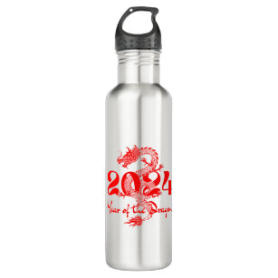 2024 Year of the Dragon Chinese New Year Stainless Steel Water Bottle
