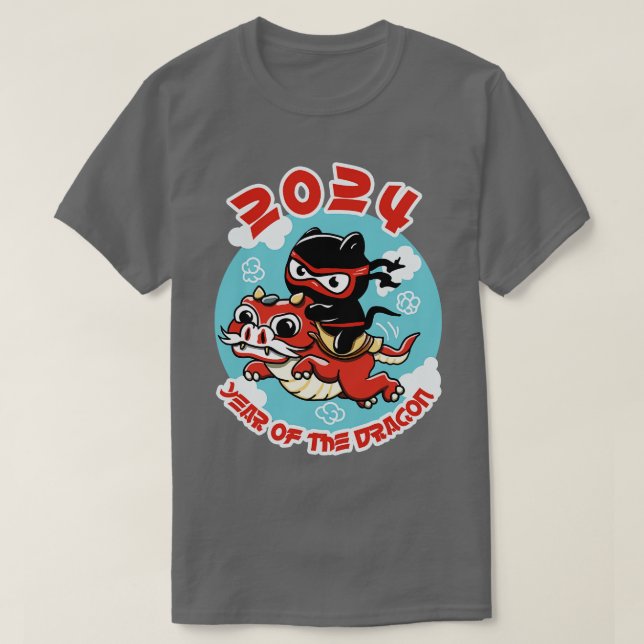 2024 Year Of The Dragon Chinese New Year T-Shirt (Design Front)