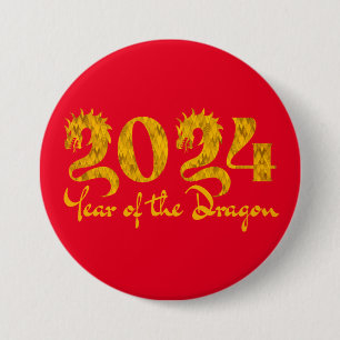 2024 YEAR OF THE DRAGON GOLD BUTTON
