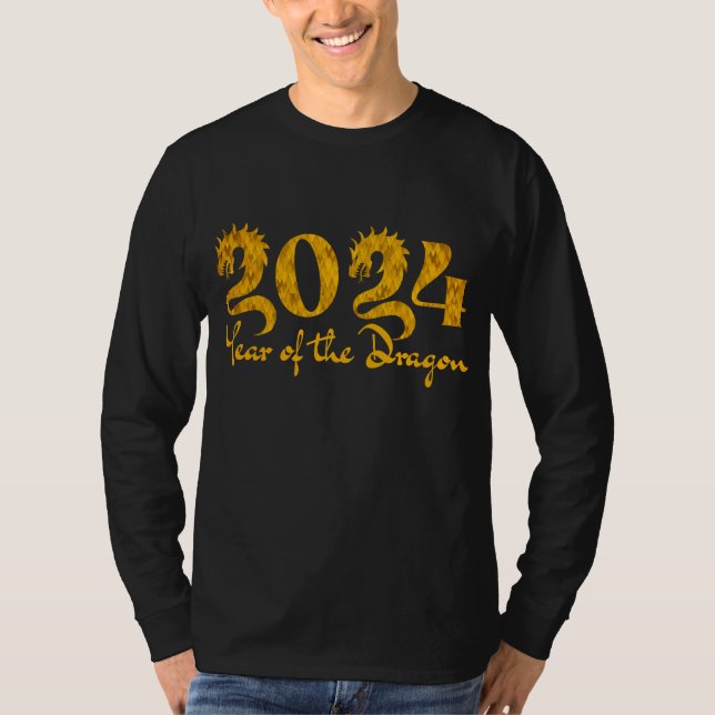 2024 YEAR OF THE DRAGON GOLD T-Shirt (Front)
