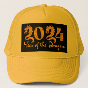 2024 YEAR OF THE DRAGON GOLD TRUCKER HAT