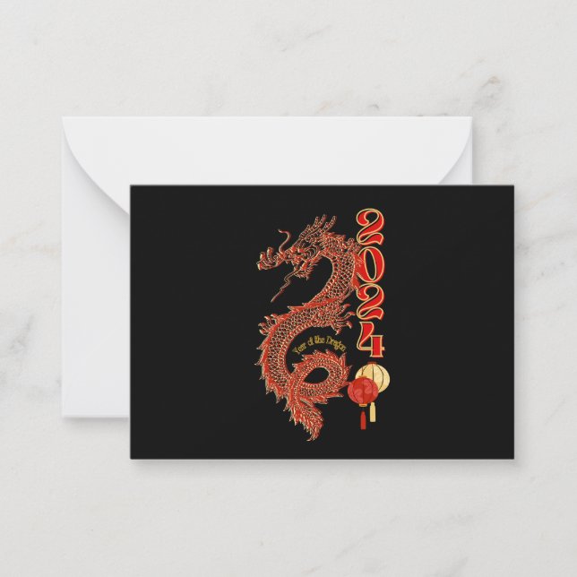 2024 Year of the Dragon Note Cards (Front)