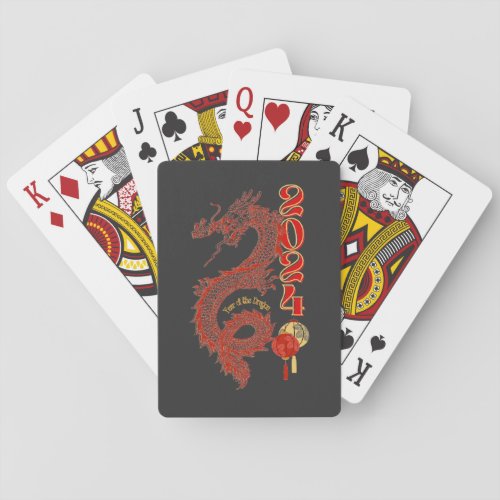 2024 Year of the Dragon Playing Cards