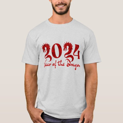 2024 YEAR OF THE DRAGON RED T_Shirt