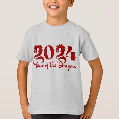 2024 YEAR OF THE DRAGON RED T_Shirt