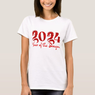 2024 YEAR OF THE DRAGON RED T-Shirt