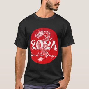 2024 year of the dragon red white T-Shirt