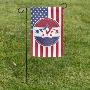 2024 Your Vote Counts Star Check Mark Garden Flag