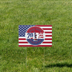 2024 Your Vote Counts Statue of Liberty USA Flag Sign