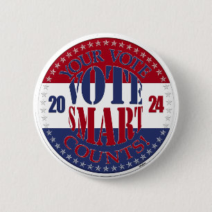 2024 Your Vote Counts Vote Smart Button