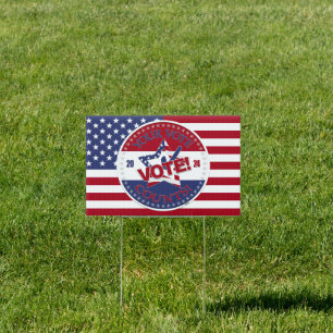 2024 Your Vote Counts VOTE! Star Check Mark Sign