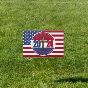2024 Your Vote Counts with Cross Sign