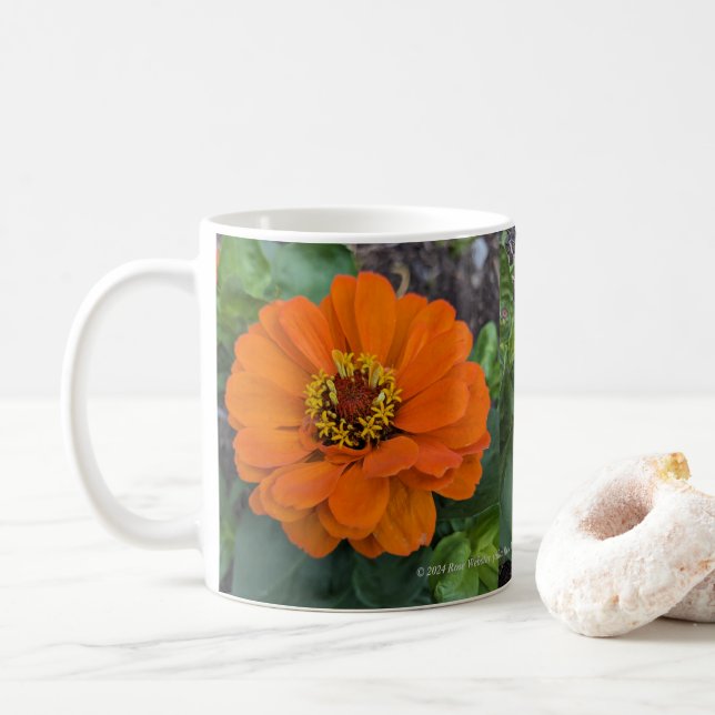 2024 Zinnia Mug by RoseWrites (With Donut)