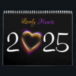 2025 | 12 Lovely Beautiful Romantic Hearts Calendar<br><div class="desc">Lovely Hearts Calendar for 2025 with 12 unique and romantic heart illustrations, one for every month of the year. Whether you're keeping track of important dates or enjoying the adorable heart artwork, this calendar brings both style and functionality to your home or office. It's also a perfect gift for anyone...</div>
