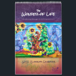 2025 12-month Calendar<br><div class="desc">Inspirational messages and images for self-empowerment that affirm and uplift the spirit. Each month features a close-up section from the mural 'The Wonder of Life', by Cosmic Butterfly Design. Images and messages reflect a sense of joy, connection to Nature, and belonging.</div>