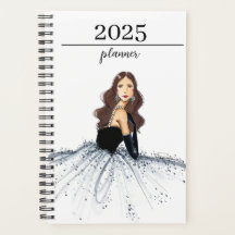 2025 12 Month Fashion Illustrated Calendar