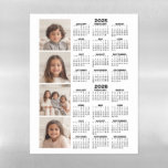 2025 2026 Calendar with 4 Photo Collage Magnetic Dry Erase Sheet<br><div class="desc">A 4 photo collage with a calendar. A fun item for the New Year. Add 4 square photos to this design. With a little bit of work,  you can change the background color and the calendar color when you click on the customize option and choose different colors.</div>