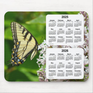 2025-2026 Swallowtail Butterfly Calendar by Janz Mouse Pad