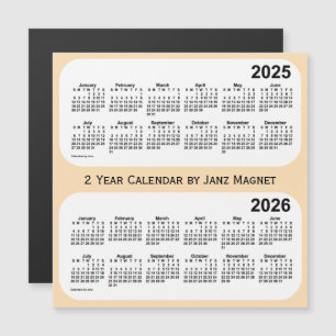 2025-2026 Wheat 2 Year Calendar by Janz Magnet