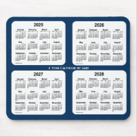 2025-2028 Police Box Blue 4 Year Calendar by Janz