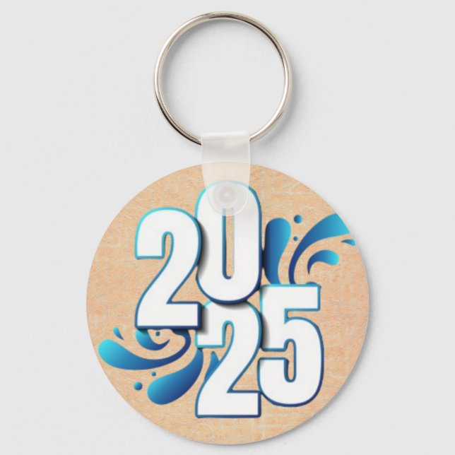 2025: A New Year New Beginning, A New You Keychain (Front)
