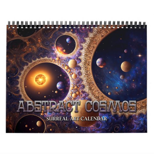 2025 Abstract Cosmos Surreal Space Art Calendar